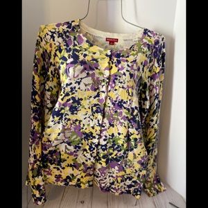 Merona fllower cardigan